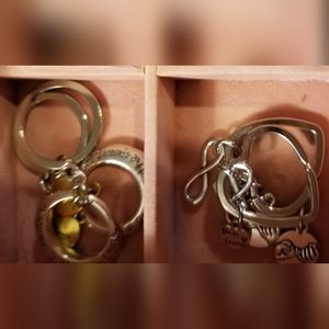 New matching key chains for best friends or Mom and Son